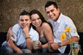 Young Happy Native American Family Royalty Free Stock Photo