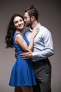 Young happy smiling attractive couple Royalty Free Stock Photo