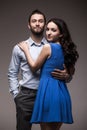 Young happy smiling attractive couple Royalty Free Stock Photo