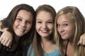 Young Happy Teenager Girls hugging each other Royalty Free Stock Photo