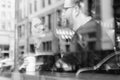 A young heterosexual couple enjoying a conversation at a nyc coffee shop Royalty Free Stock Photo