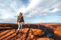 Young hiker at the Glen Canyon