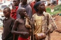 Young homeless glue-sniffers, Kampala, Uganda