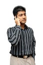 Young Indian business man using cellphone Royalty Free Stock Photo