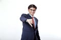 Young Indian businessman showing thumb down Royalty Free Stock Photo