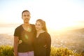 Young Indian couple together outdoors on a sunny morning Royalty Free Stock Photo