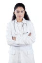 Young indian doctor with stethoscope Royalty Free Stock Photo