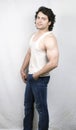 Young indian fitness male model in vest