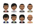 Young indian men wearing suit and a headset avatar set