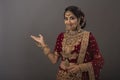 Young Indian woman in bridal wear