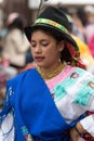 Young indigenous woman in traditional dress