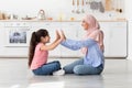 Young Islamic Mother And Cute Little Daughter Bonding Together At Home Royalty Free Stock Photo