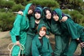 Young japanese female cosplayers, ninja