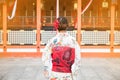 Young Japanese women Kimono with colorful Kyoto, Japan