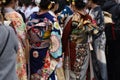 Young Japanese women wearing traditional Kimono Royalty Free Stock Photo
