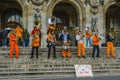 Young Jazz Band Playing at Street