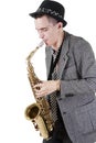 The young jazzman Royalty Free Stock Photo