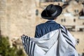 A young Jewish walking in the streets of Jerusalem