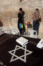 YOUNG JEWS AT THE WAILING WESTERN WALL