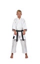 Young karate boy