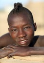 Young Karo boy in South Omo, Ethiopia Royalty Free Stock Photo