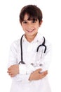 Young kid dressed as doctor Royalty Free Stock Photo