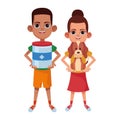 Young kids avatar carton character