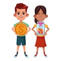 Young kids avatar carton character Royalty Free Stock Photo