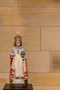 Young King Jesus statue in Saint Marys Cathedral, Sydney Austral