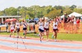 Ladies Compete in 1600 Meter Race at Invitational