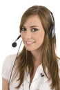 Young lady with headset