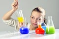 Young lady scientist