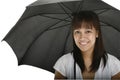 Young Lady with Umbrella Royalty Free Stock Photo