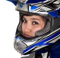 Young Latina Racer Royalty Free Stock Photo