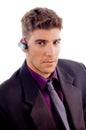 Young lawyer with Bluetooth