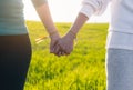 Young lesbian girls holding hands Royalty Free Stock Photo