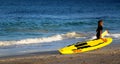 Young lifeguards in training on cotosloe beach WA Perth