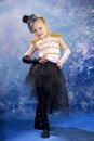 Young little girl in dance costume