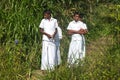 Young local boys on tea plantation