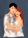 Young lovers wrapped in each other . Love, human, lifestyle, young couple, valentine celebration, greeting card, valentine,