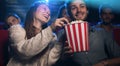 Young couple at the cinema Royalty Free Stock Photo