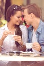 Young loving couple having romantic dating