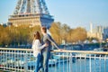 Young loving couple in Paris Royalty Free Stock Photo