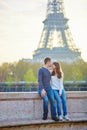 Young loving couple in Paris Royalty Free Stock Photo