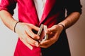 Young magician juggling a deck of playing cards