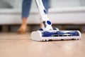 Young Maid Cleaning Floor Royalty Free Stock Photo