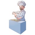 Young male chef cook Royalty Free Stock Photo