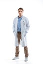 Chemist in white coat