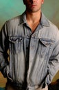 Young male in denim jacket