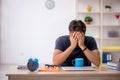 Young male designer working in the office Royalty Free Stock Photo